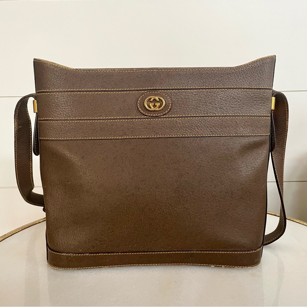 Rare Vintage Gucci Shoulder Bag | Leather Gucci Bag